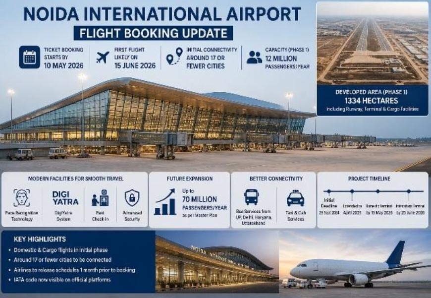 Noida International Airport Flight Booking Update